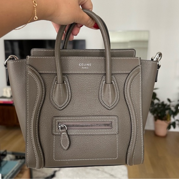 Celine Nano Luggage in Taupe - Picture 1 of 9